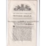 VICTORIAN RAILWAY EPHEMERA Approximately 20 original items 1851-1900 including Acts of Parliament,