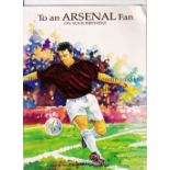 FRANK MCLINTOCK AUTOGRAPH Official Arsenal Christmas card for 1972 signed by "Frank, Barbara &