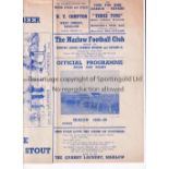 MARLOW V MORRIS MOTORS 1938 Gatefold programme for the Amateur Cup tie at Marlow 8/10/1938, slight