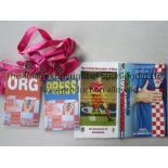 CROATIA V WALES 2010 Programme, Wales Media Information booklet and 2 lanyard passes for the U-21