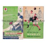 ENGLAND AUTOGRAPHS Two signed programmes for England v Scotland matches at Wembley, 1947 signed on