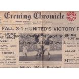 MANCHESTER PRE WAR NEWSPAPERS Five complete Manchester Evening Chronicle newspapers covering both
