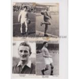 FOOTBALL POSTCARDS Forty original b/w photo player postcards from the 1950's and 1960's including