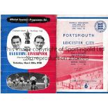 FA CUP SEMI-FINALS Two programmes: 1949 at Portsmouth v Leicester City at Arsenal and Everton v
