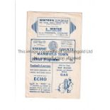 1934 STOCKPORT V MANSFIELD A gatefold programme for the game at Stockport on 22/9/34. Slight