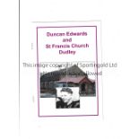 DUNCAN EDWARDS A 40th anniversary booklet for the death of Edwards by his local church St Francis of