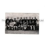 RUGBY UNION 1905 NEW ZEALAND ALL BLACKS Original team group post card which has the results of the