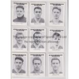 WORKINGTON AFC Eleven head and shoulders cards issued by News Chronicle and Dispatch 1950's,