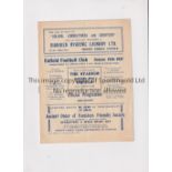 NEUTRAL AT ENFIELD FC 1937 Programme for Athenian League v Royal Navy & Royal Marines 13/3/1937,