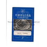 CHELSEA Programme for the home London Challenge Cup tie v Finchley 20/10/1952, very slightly