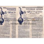 1950 FA CUP SEMI-FINALS AT TOTTENHAM / CHELSEA V ARSENAL Programmes for the S-F and Replay, both