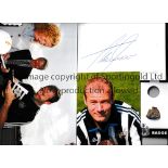 NEWCASTLE UNITED / AUTOGRAPHS An official autograph book from the early 2000's with photographic
