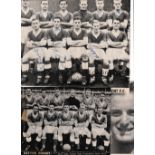 LEYTON ORIENT 1955/6 Several signed newspaper and magazine pictures with a total of approximately