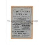 FULHAM V SOUTHAMPTON 1925 Programme for the League match at Fulham 10/5/1925, wear along the