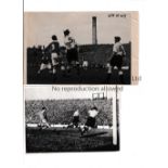 FOOTBALL PHOTOS & PICTURES A mixture of 32 b/w Press photos and photocopies 1940's - 1960's most