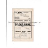 BRIGHTLINGSEA UNITED V HARWICH & PARKESTON 1948 FA CUP Programme for the tie at Brightlingsea 1948/