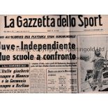 1973 INTERCONTINENTAL CUP FINAL JUVENTUS V INDEPENDIENTE Match played 28/11/1973 at the Stadio