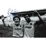 JOHN BARNES / AUTOGRAPHS Two 12 X 8 photos of Barnes applauding the crowd at Vicarage Road prior
