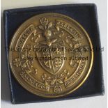 A.A.A. MEDAL A boxed 1.5" medal for third place in the 4 X 110 yards relay in 1963. Good