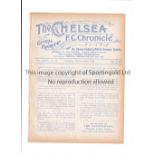 CHELSEA Programme Southern Counties v Northern Counties at Stamford Bridge 3/11/1928. Ex Bound