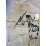 WORLD RECORD 4 X 100 METRES RELAY 1963 Items relating to the equalling of the World Record at a