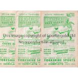 BRADFORD PARK AVENUE Twenty four home programmes from the 50's 8 X 56/7, 11 X 57/8, & 5 X 58/9.