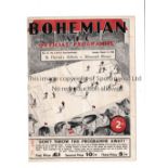 1948 F.A. IRELAND CUP SEMI-FINAL AT BOHEMIANS Programme for Shamrock Rovers v St. Patrick's Athletic