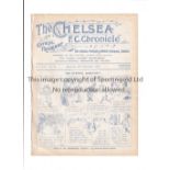 CHELSEA Programme for the home League match at Chelsea v Middlesbrough 24/11/1923, ex-binder.