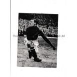 JACK CROMPTON - MANCHESTER UNITED / PRESS PHOTO An 8" X 6" b/w action photo, with stamp and paper