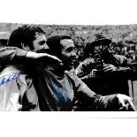 RANGERS / AUTOGRAPHS A 12 X 8 photo of Willie Henderson and Alex MacDonald arm in arm as they