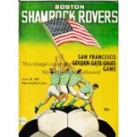 A.D.O. DEN HAAG V SHAMROCK ROVERS 1967 IN USA Programme for the match 18/6/1967 at Manning Bowl,