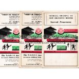 GLENTORAN Fourteen home programmes v Bangor 8/9/1956 and 26/10/1957, Glenavon 22/9/1956, Linfield