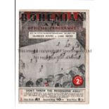 1946 F.A. IRELAND CUP SEMI-FINAL AT BOHEMIANS Programme for Shamrock Rovers v Cork United 7/4/