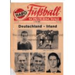 1952 WEST GERMANY V REPUBLIC OF IRELAND Friendly played 4/5/1952 at Mungersdorferstadion, Cologne.