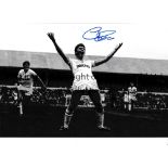 THE FAMILY ALLEN / AUTOGRAPHS Three 12 X 8 photos of images of Tottenham's Les Allen (1960's), Clive