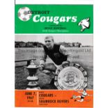 GLENTORAN V SHAMROCK ROVERS 1967 IN USA Programme for the match 7/6/1967 at Polo Grounds, New