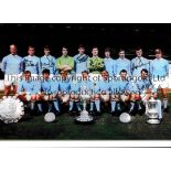 MANCHESTER CITY / AUTOGRAPHS Six 12 X 8 photos of former players including Neil Young celebrating