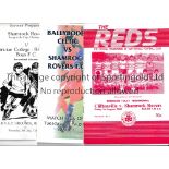 SHAMROCK ROVERS Three away programmes for Friendlies v Ballyboden Celtic 1/8/1995, Cliftonville 1/
