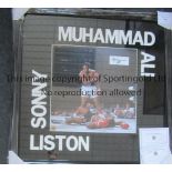 MUHAMMAD ALI / PADDY MONAGHAN COLLECTION A 32" X 32" framed and glazed frame including a colour