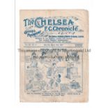 CHELSEA Programme for the home League match at Chelsea v Sheffield Wednesday 20/3/1920, folded and