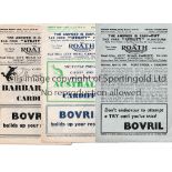 RUGBY UNION Five programmes including 4 Cardiff homes v Pontypool 26/4/1947, Australia 27/9/1947,