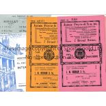 BATH RUGBY UNION Five programmes including 4 homes v Llanelly 6/9/1947, Avonvale 13/9/1947,