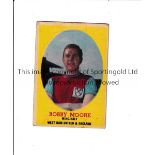 BOBBY MOORE / ROOKIE TRADE CARD A & BC Bazooka card No. 20. Fair to generally good