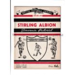 STIRLING ALBION Souvenir Pictorial for season 1948/9. Good