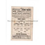 DERBY COUNTY V BOLTON WANDERERS 1937 Programme for the League match at Derby on 13/2/37. Slight