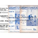 DRUMCONDRA Five home programmes in European competition v Atletico Madrid 58/9, Nuremburg 61/2,