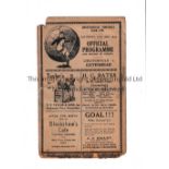 CHESTERFIELD V GATESHEAD 1933 Programme for the League match at Chesterfield 26/8/1933, paper loss