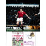 STEVE COPPELL / AUTOGRAPHS A signed 10" X 8" colour photo of Coppell in action for Manchester United