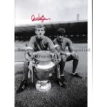 ALEX STEPNEY / AUTOGRAPHS Two 12 X 8 photos of the Man United goalkeeper posing with the European