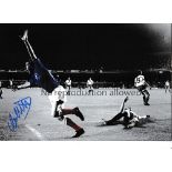 RANGERS / AUTOGRAPHS Four 12 X 8 photos of captain John Greig posing with European Cup Winners Cup